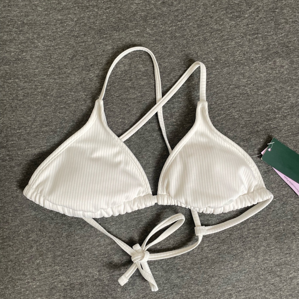 New With Tags White Bikini Top